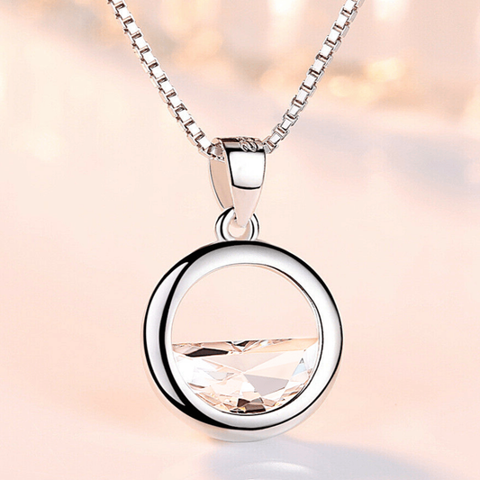 Silver Lake Water Pendant Necklace